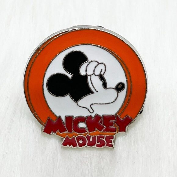 🔮 5/$25 Disney Orange Oh Mickey! Classic Mickey Mouse Pin - Picture 1 of 3